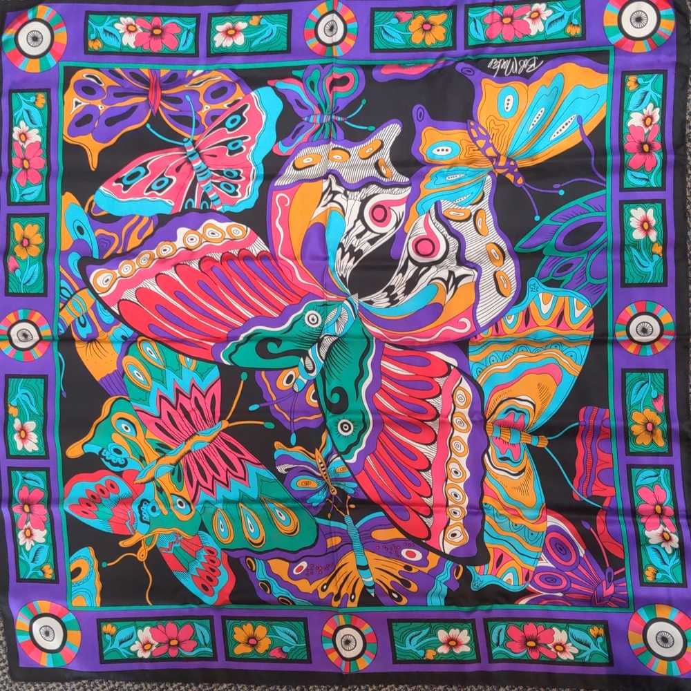 Vintage Bob Mackie silk scarf